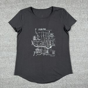 Lululemon‎ Austin Marathon Top Shirt Women's Medium Black Exclusive Active Run